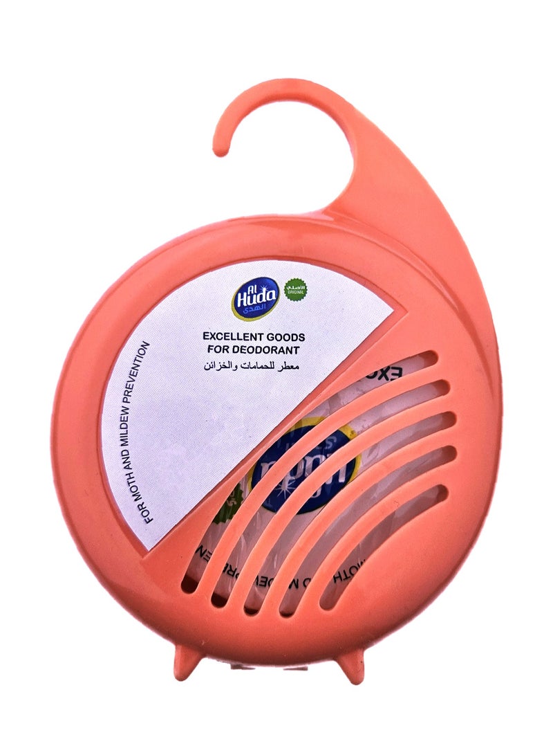 Alhuda Freshener for bathrooms and cabinets 100 grams with cap orange <643069> - Image 1