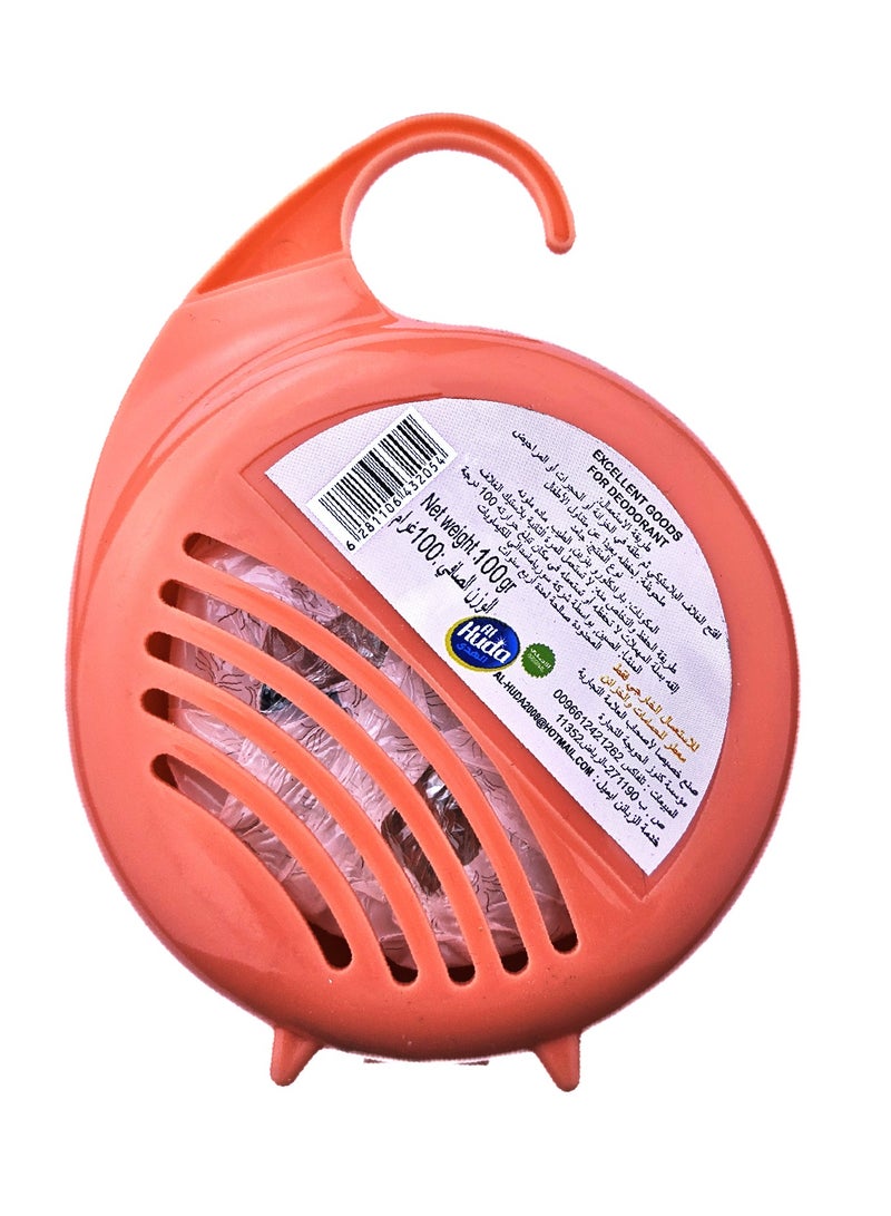 Alhuda Freshener for bathrooms and cabinets 100 grams with cap orange <643069> - Image 2