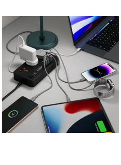 porodo Porodo Multi-Port Power HUB 4 USB-A and 1 USB-C 2m Ultimate Home & Office Kit  - Image 4