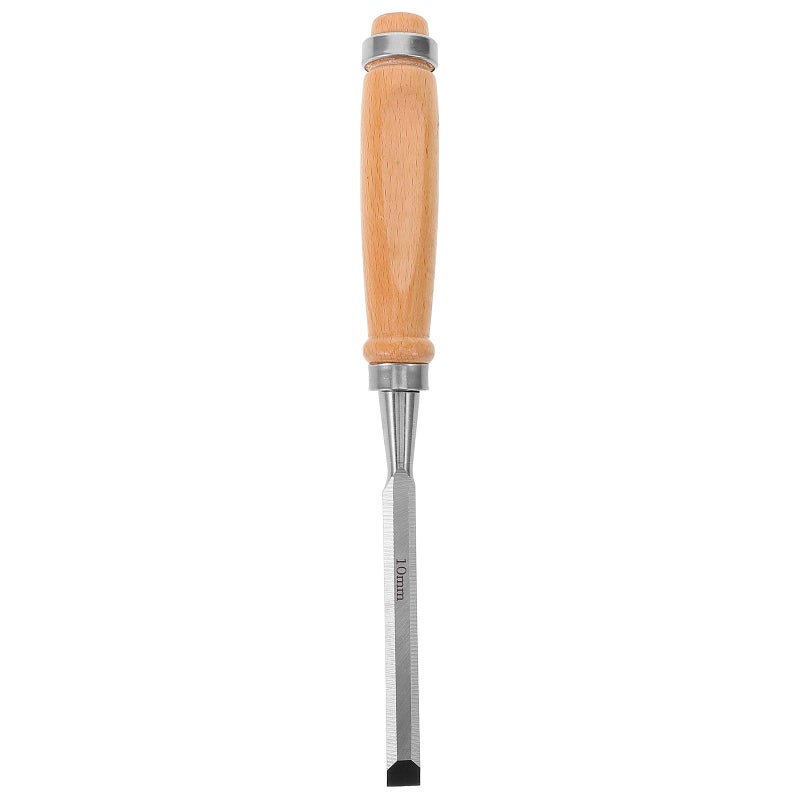 Manual Woodworking Chisel 10mm Flat Tip Carpenter Tool for Wood Carving DIY Craft - Image 2