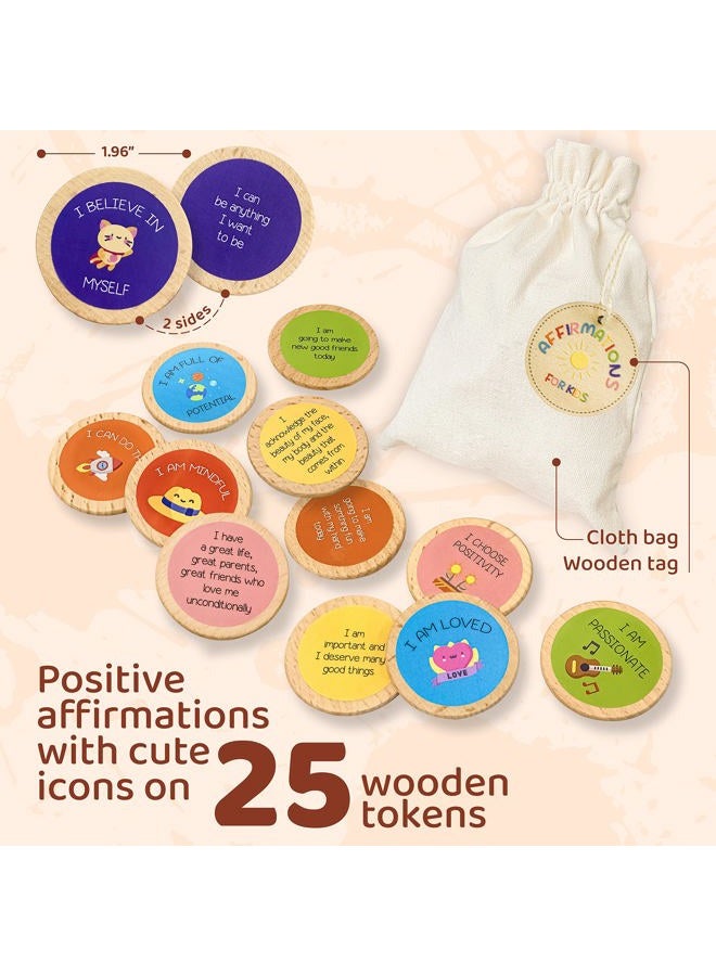 Stofinity Positive Affirmations Cards For Kids - Daily Kids, Affirmation Chips Toddlers Child, Motivational Quotes Inspirational Tokens Bulk Classroom Gifts Students - Image 2