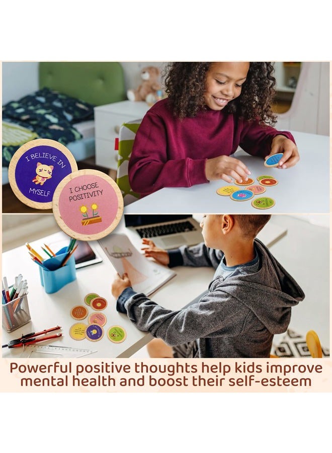 Stofinity Positive Affirmations Cards For Kids - Daily Kids, Affirmation Chips Toddlers Child, Motivational Quotes Inspirational Tokens Bulk Classroom Gifts Students - Image 3