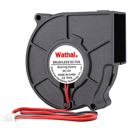 Wathai DC Centrifugal Fan 12V 75mm x 30mm Brushless Cooling Turbo Blower Fan 3 inch - Image 1