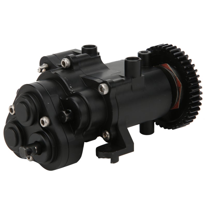 Aluminum Alloy RC Transmission Gearbox - CNC Processed Black Anodized Corrosion Resistant Upgrade Gearbox for 1/10 RC Crawler Traxxas TRX-4 - Image 5