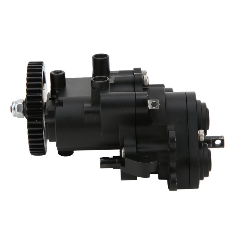 Aluminum Alloy RC Transmission Gearbox - CNC Processed Black Anodized Corrosion Resistant Upgrade Gearbox for 1/10 RC Crawler Traxxas TRX-4 - Image 3