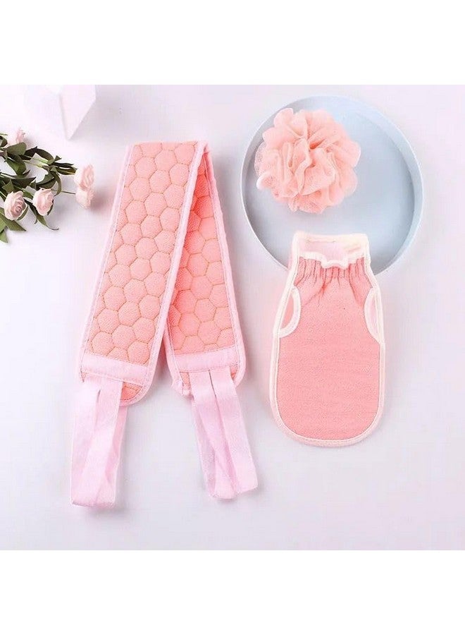 SPITEN Exfoliating Shower Set 3 - Piece - Back Scrubber, Loofah Sponge | Exfoliating Gloves | Deep Body Cleansing for Smoother Skin | Bath Essentials for Men | Women (Multicolor) - Image 5
