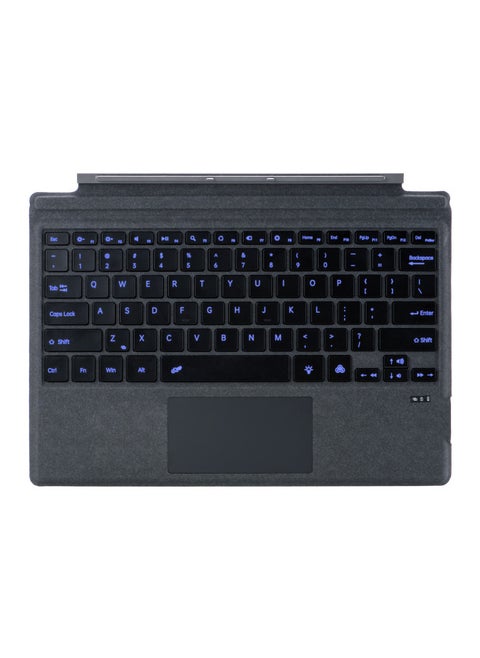 For Microsoft Surface Pro8 Keyboard Pro7/3/4/5 Bluetooth Backlight Wireless Magnetic GO Bluetooth Keyboard-Color:Leather Surface - Dark Gray (black Gray) (microsoft Magnetic Bluetooth)-Product Type:surface Pro 3/4/5/6/7 2nd Generation Backlight