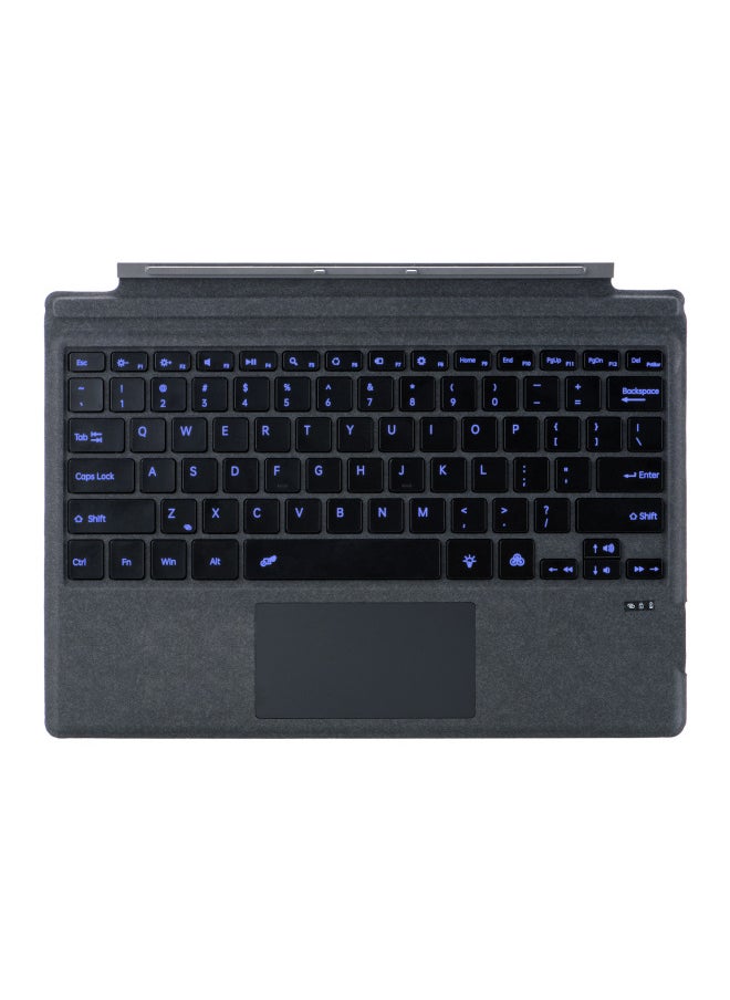 Generic - For Microsoft Surface Pro8 Keyboard Pro7/3/4/5 Bluetooth Backlight Wireless Magnetic GO Bluetooth Keyboard-Color:Leather Surface - Dark Gray (black Gray) (microsoft Magnetic Bluetooth)-Product Type:surface Pro 3/4/5/6/7 2nd Generation Backlight - Image 1