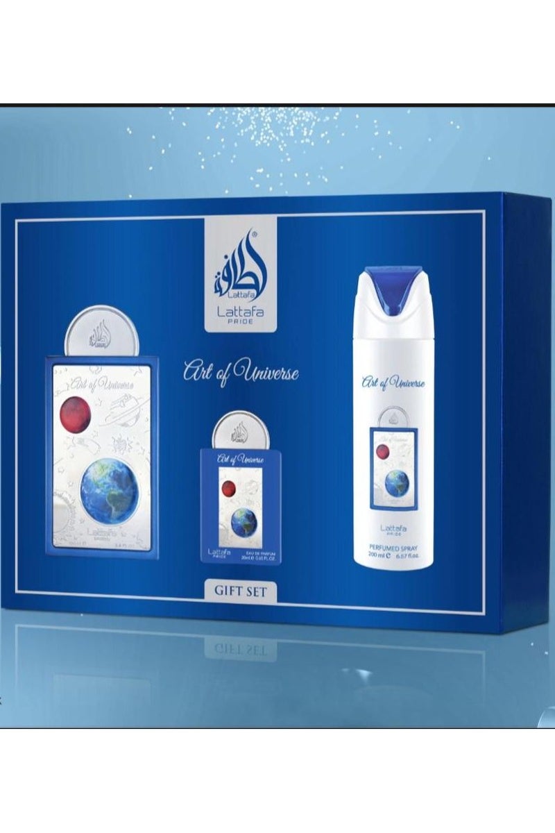 Lattafa ART UNIVERSE EDP 100 ML + EDP20ML + PERFUMED SPRAY 200 ML - Image 2
