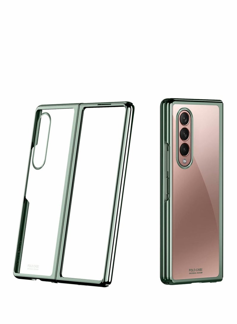 كابتن تيك Cover for Samsung Galaxy Z Fold 3 5G Case, Folding Protective Cover, All-Inclusive Protection, Anti-Drop, Hard PC, Cover Protection for Samsung Galaxy Z Fold 3 5G, Green - Image 2