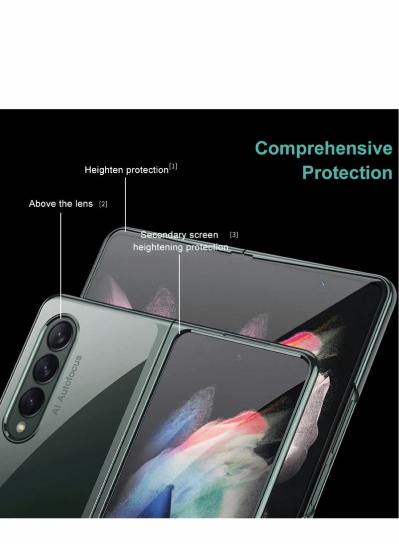 كابتن تيك Cover for Samsung Galaxy Z Fold 3 5G Case, Folding Protective Cover, All-Inclusive Protection, Anti-Drop, Hard PC, Cover Protection for Samsung Galaxy Z Fold 3 5G, Green - Image 5