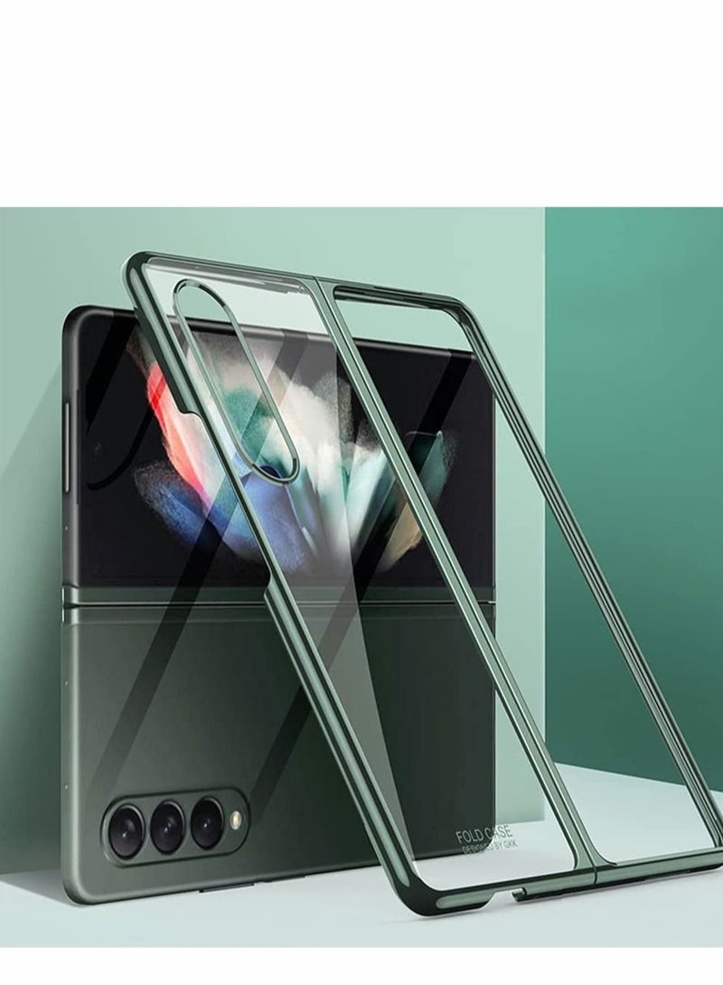 كابتن تيك Cover for Samsung Galaxy Z Fold 3 5G Case, Folding Protective Cover, All-Inclusive Protection, Anti-Drop, Hard PC, Cover Protection for Samsung Galaxy Z Fold 3 5G, Green - Image 3