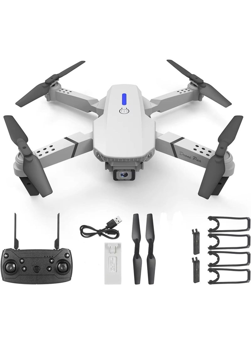 JAJEEK E88 Foldable Drone with 8K HD Dual Camera, Intelligent Obstacle Avoidance, Altitude Hold, One-Key Takeoff, Gesture Control, Long Flight Time, Portable Design, Real-Time Wi-Fi FPV, Ideal for Beginners and Aerial Photography  - Image 3