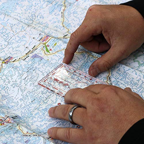 Hetkrishi Map Ruler Mirror Scale Navigation Compass Scouts Survival Outdoor Camping Kits - Image 2