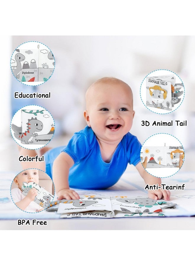 HOTUT Soft Baby Books Toys, Newborn Crinkle Book, 3D Baby Crinkle Book, Baby Books Toys for Toddlers&Kids, Soft Baby Books Touch and Feel Crinkle for 0-6 Months Boys&Girls Gifts(Dinosaur) - Image 4