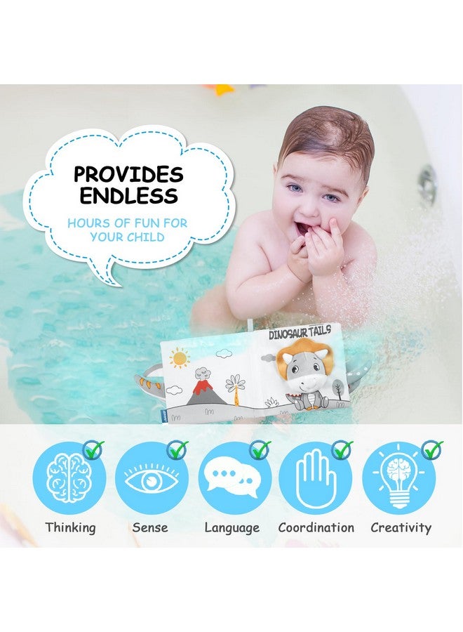 HOTUT Soft Baby Books Toys, Newborn Crinkle Book, 3D Baby Crinkle Book, Baby Books Toys for Toddlers&Kids, Soft Baby Books Touch and Feel Crinkle for 0-6 Months Boys&Girls Gifts(Dinosaur) - Image 5