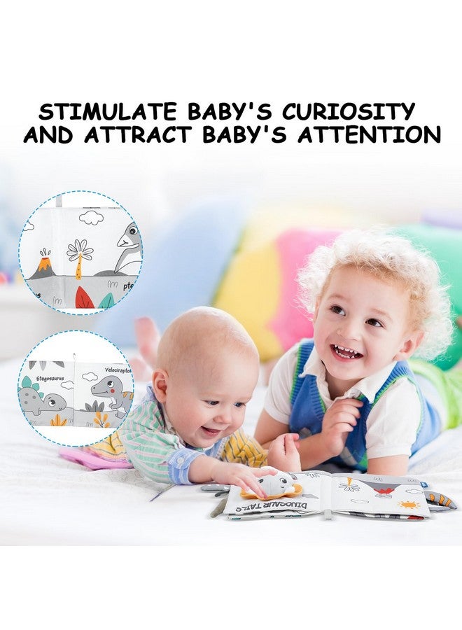 HOTUT Soft Baby Books Toys, Newborn Crinkle Book, 3D Baby Crinkle Book, Baby Books Toys for Toddlers&Kids, Soft Baby Books Touch and Feel Crinkle for 0-6 Months Boys&Girls Gifts(Dinosaur) - Image 3