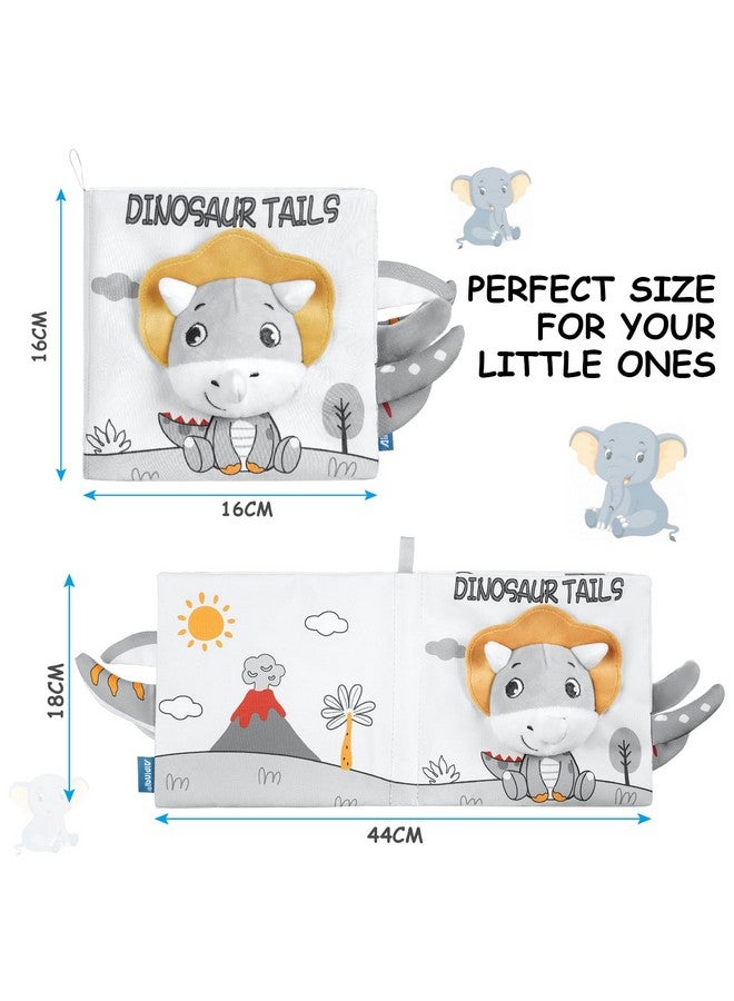 HOTUT Soft Baby Books Toys, Newborn Crinkle Book, 3D Baby Crinkle Book, Baby Books Toys for Toddlers&Kids, Soft Baby Books Touch and Feel Crinkle for 0-6 Months Boys&Girls Gifts(Dinosaur) - Image 2