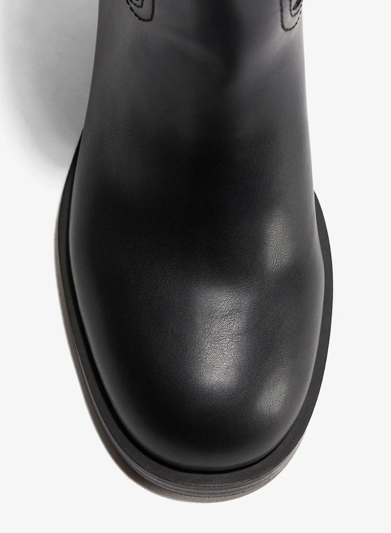 H&M Block-heeled ankle boots