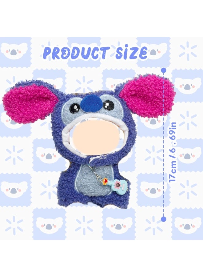 GUDOO طقم ملابس دمى أزرق مكون من 3 قطع لدمى بحجم 17 سم، يشمل الطقم 1 بدلة، 1 قبعة، و1 قلادة للفتيات. الهدية المثالية، ولا يشمل الدمية. - Image 2