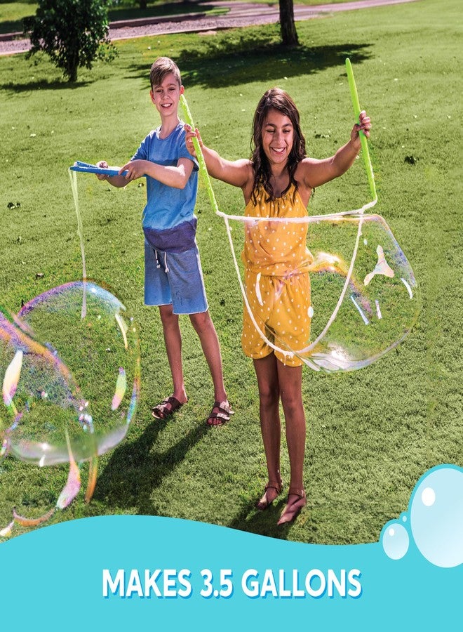 SYNCFUN Giant Bubble Wand Kit (3-Piece Set) with Concentrate Solution-Up to 3.5 Gallons, Big Bubble Wand Set with Mix Powder, Outdoor Toy for Kids, Boys, Girl, Party, Summer - Image 4