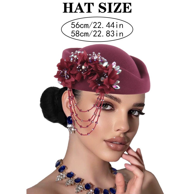 New Muslim Cap Wedding Party Adjustable Space Layer Auto Gele Hat - Image 3