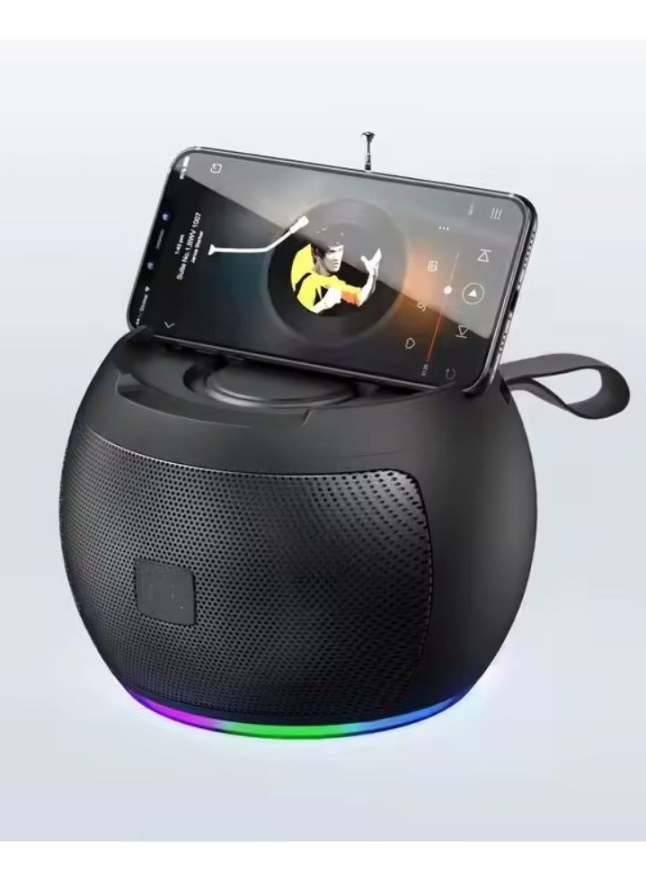 Sub Bluetooth Speaker Support Solar Charging  – Portable Wireless Subwoofer RGB LED with AUX Input and Rechargeable Battery for Smartphones, TV,Tablets, and Computers - Image 4