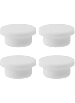 OCTOBER 4-Pack Rubber Sink Hole Plug Stopper,Kitchen Bathroom Hole Cap,Sink Basin Trim Overflow Cover Insert in Hole Round Caps (White 36.3mm)  - Image 1
