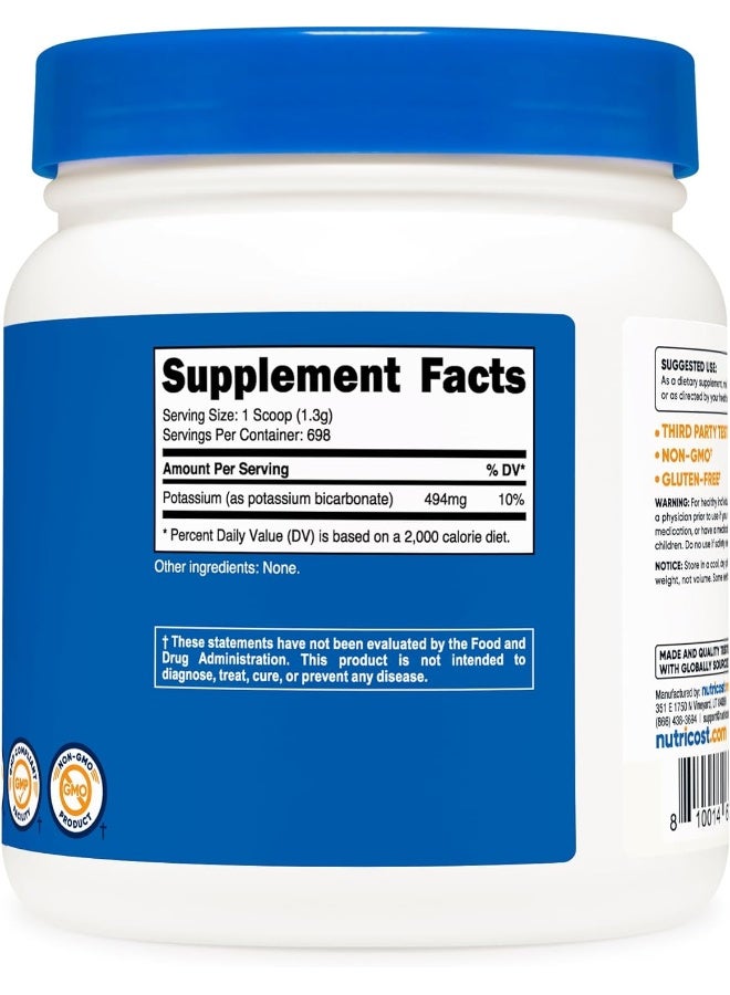 Nutricost Potassium Bicarbonate Powder 2 Lb Gluten Free, Nongmo - Image 4