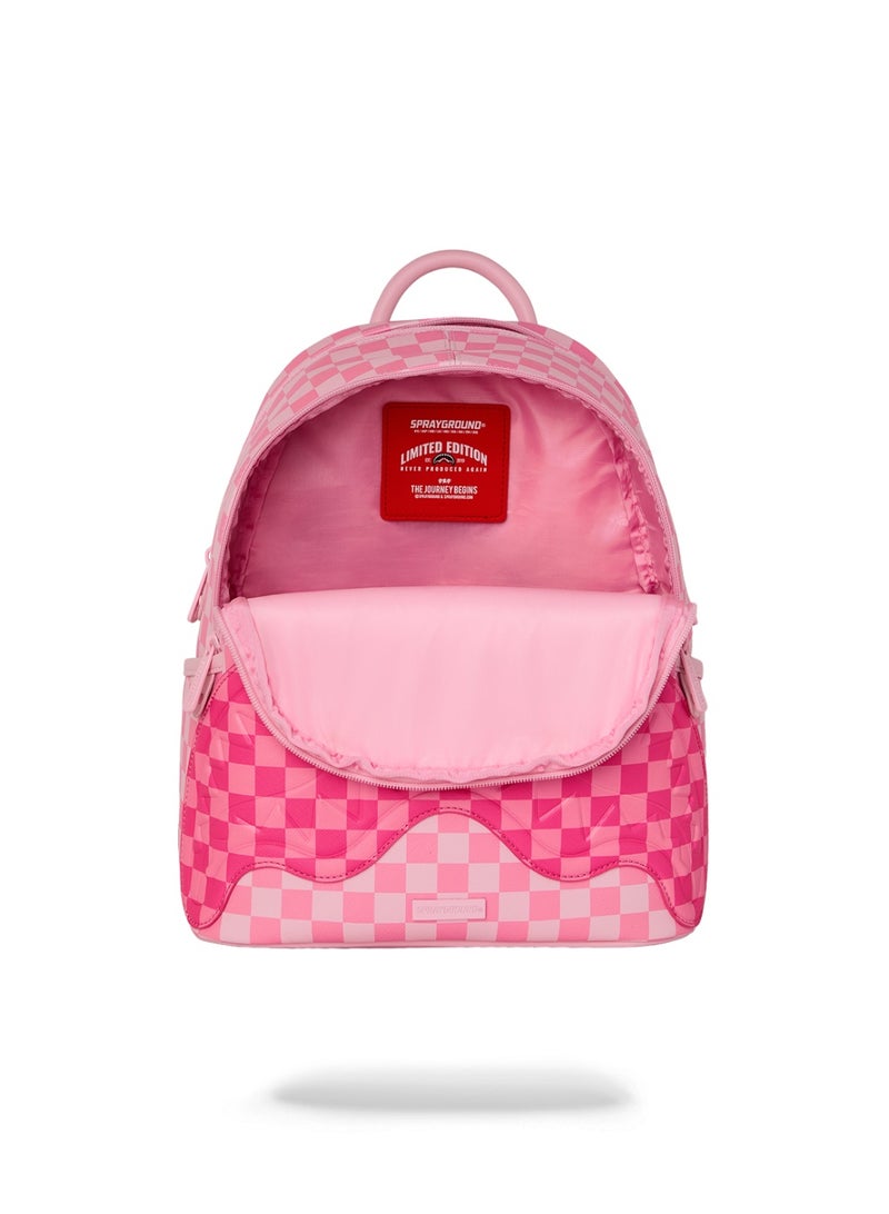 SPRAYGROUND PINK SHARKS IN PARIS PATCH SAVAGE BACKPACK - Image 5