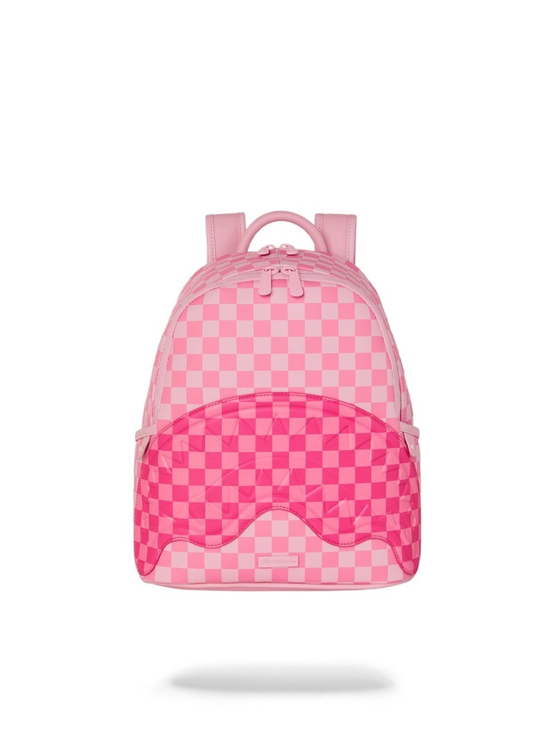 SPRAYGROUND PINK SHARKS IN PARIS PATCH SAVAGE BACKPACK - Image 1