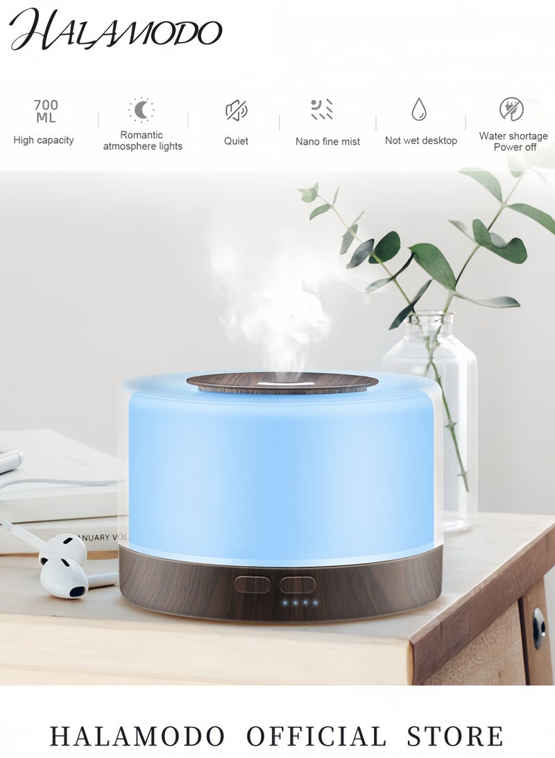 هالامودو مرطب جو بالموجات فوق الصوتية، ٥٠٠ مل، فضي - Image 2