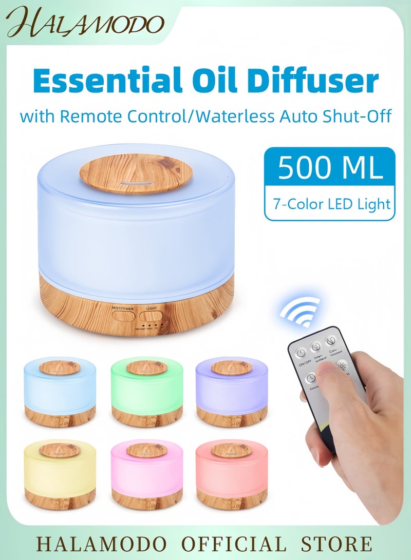 هالامودو مرطب جو بالموجات فوق الصوتية، ٥٠٠ مل، فضي - Image 1