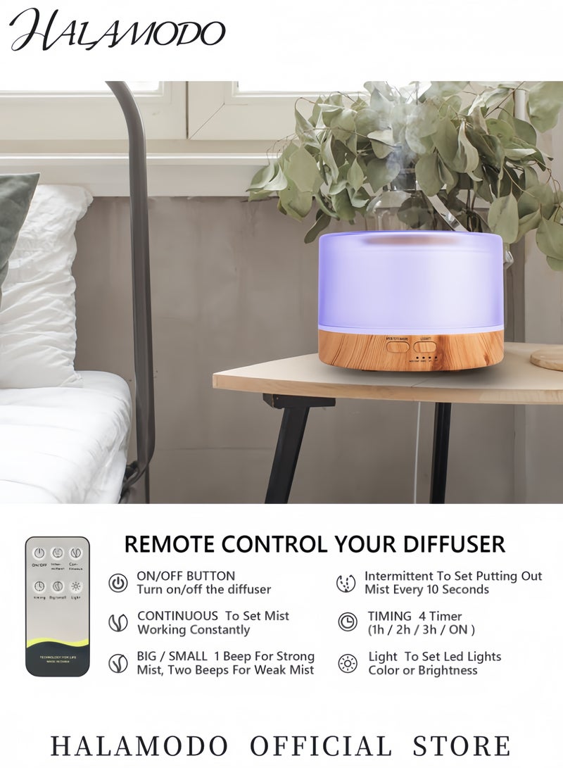 هالامودو مرطب جو بالموجات فوق الصوتية، ٥٠٠ مل، فضي - Image 5