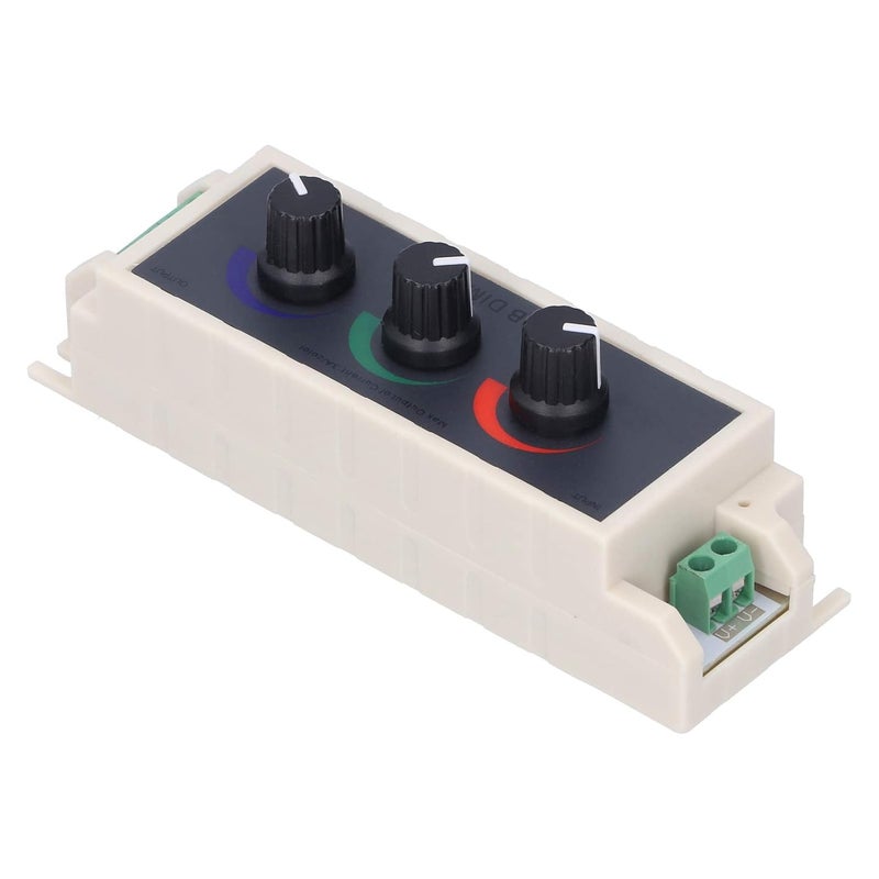 HEEPDD RGB Knob Dimmer Controller, 3 Channels PWM Dimming, DC12 24V LED Color Mixing Board for Custom Lighting Effects, Smart Brightness Adjustment with Control - Image 2
