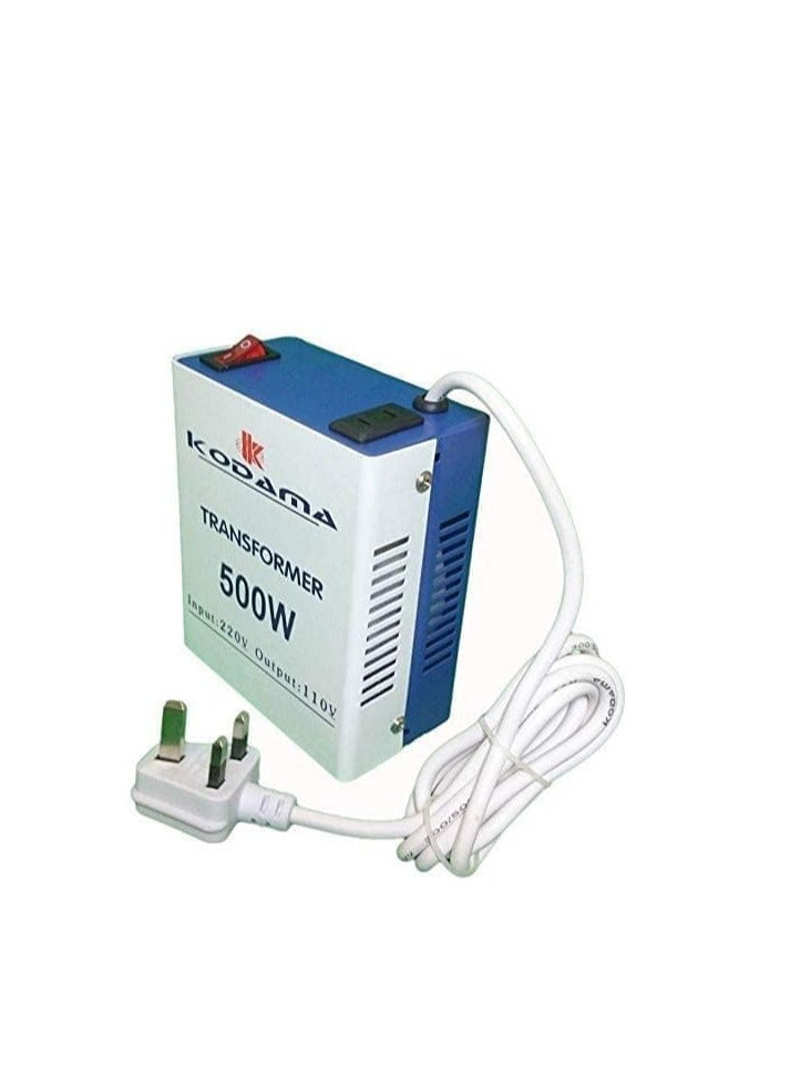 Kodama Transformer 500 Watt Universal 3 Pin UK Plug Power Cord With Safety Fuse Included Plug Transformer 220V To 110V Step Down Power Multi Color - Image 2