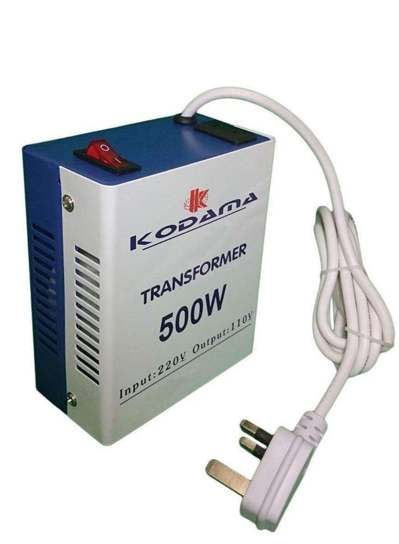 Kodama Transformer 500 Watt Universal 3 Pin UK Plug Power Cord With Safety Fuse Included Plug Transformer 220V To 110V Step Down Power Multi Color - Image 4