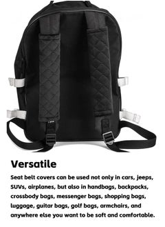 Teuuea 8 Pieces Universal Car Seat Belt Pads Cover, Auto Seat Shoulder Neck Chest Protector, Harness Pad Belt Shoulder Strap Covers, Away from Seat Belt Rubbing, for All Cars, Adults and Children (Black)  - Image 5