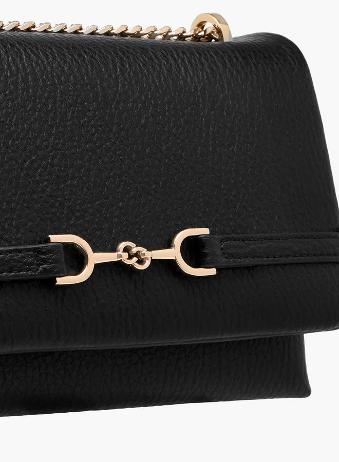 Celeste Women's Textured Crossbody Bag with Chain Strap