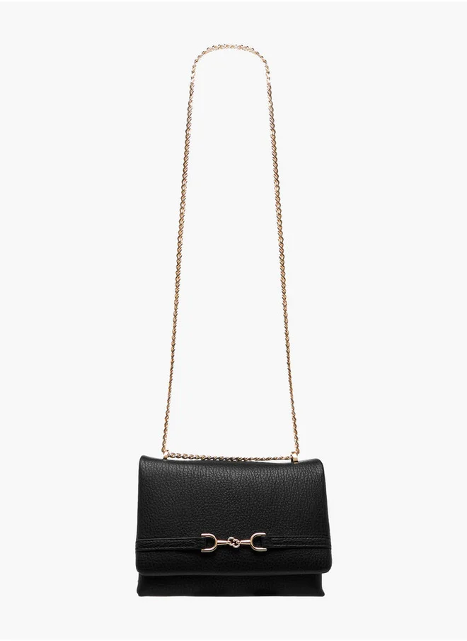 Celeste Women's Textured Crossbody Bag with Chain Strap