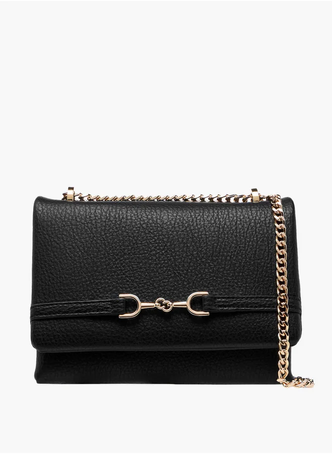 Celeste Women's Textured Crossbody Bag with Chain Strap