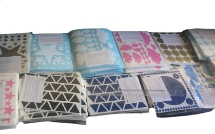 BugyBagy ملصقات شارات الجدار الفضي النجمة المتنوعة - 112pcs (1.18 "" إلى 1.97 "أحجام) - قشر سهلة وعصا مثالية لغرفة غرفة الأطفال الحضانة D؟ - Image 4