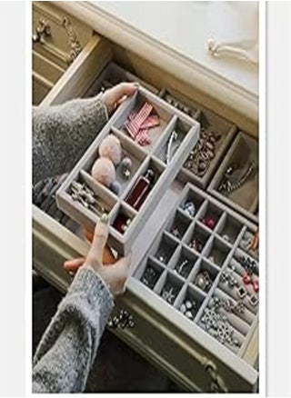 Chamois Jewelry Drawer Organizer Storage Tray (4 Pieces) - Multicolor_one year warranty - pzsku/ZC2DBC2FB01450D1FB907Z/45/_/1724096537/9d78f4dc-1502-4817-b2e6-f7f7880e22ad
