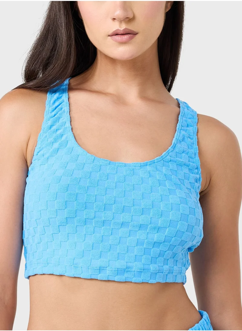 speedo Terry Crop Top