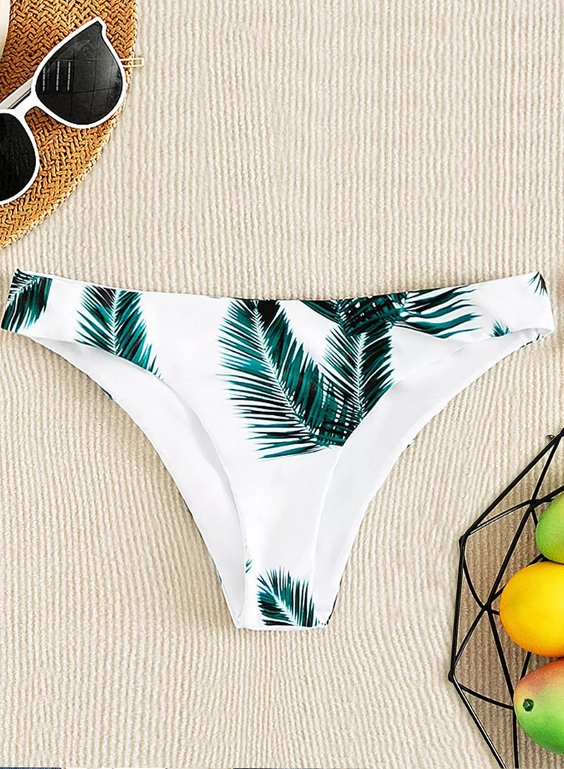 Generic Palm Leaf Random Print Bikini Panty - Image 1