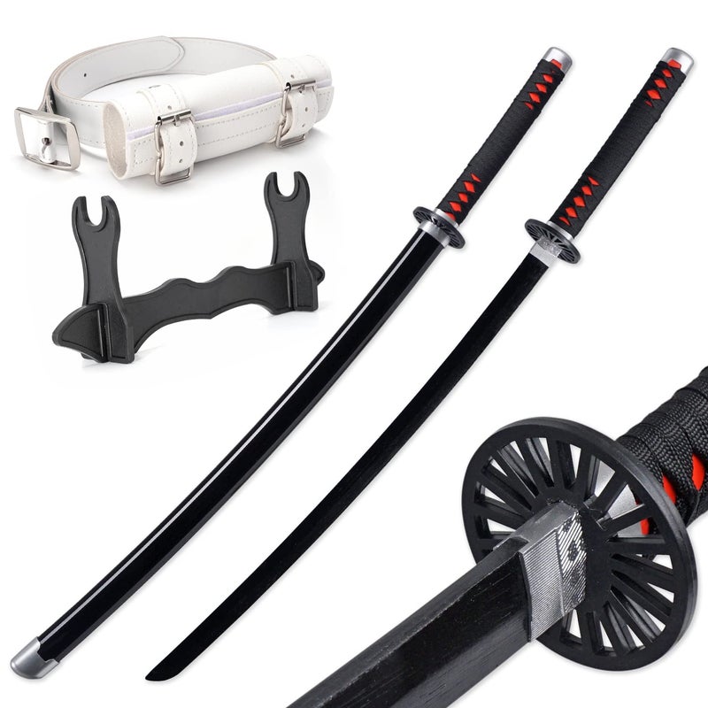 Zisu Anime Tanjiro Sword, About 41 inches, Hashira Pillars & Protagonist Sword, Anime Original Texture (Black-Tanjirou) - Image 1