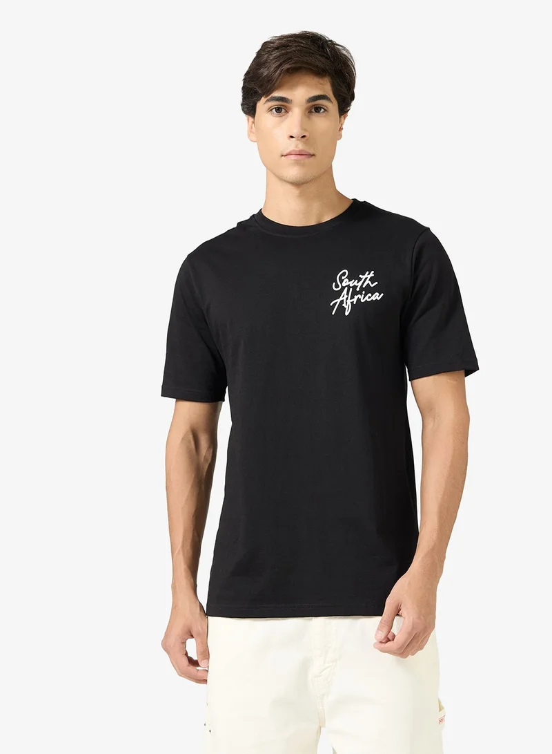 Seventy Five Graphic Print Regular Fit T-Shirt