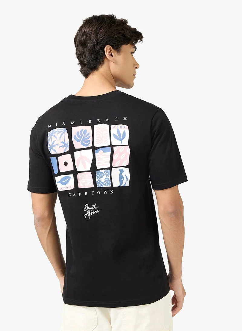 Seventy Five Graphic Print Regular Fit T-Shirt