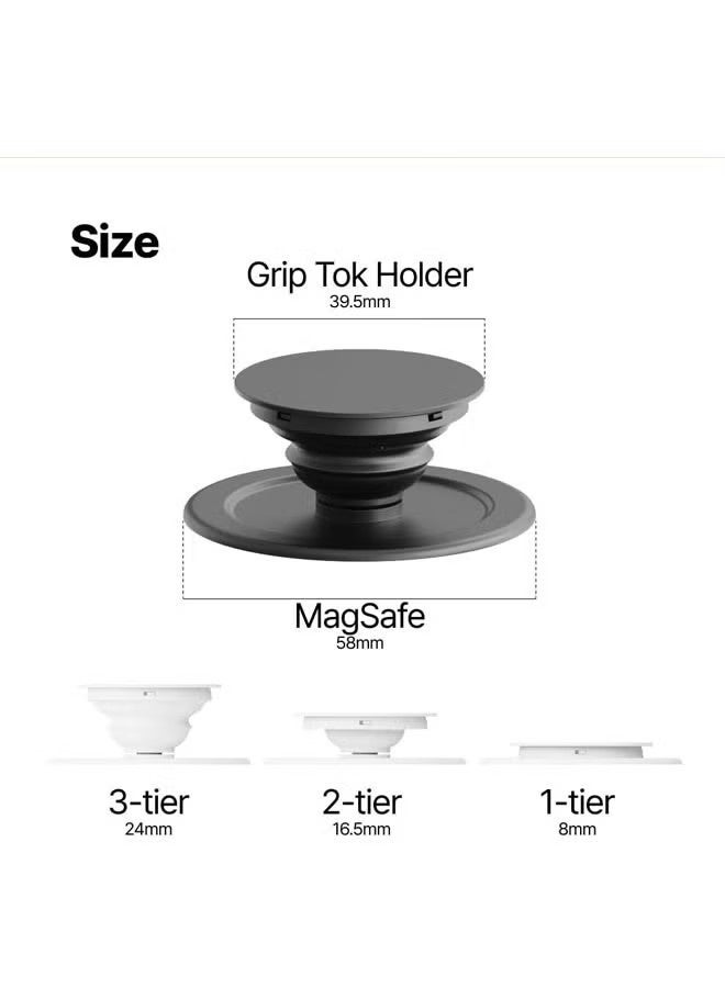 Compatible with MagSafe Phone Grip 3800G Strong Magnetic Force for Phone 16/15/14/13/12 Series (Black) - Image 2