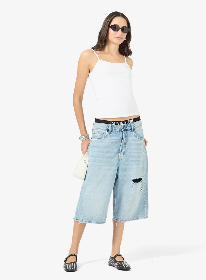 Calvin Klein Jeans  Casual Cotton Stretch Strap Cami Top for Women | Best Price UAE